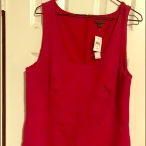 NWT sleeveless v neck dress with ruffle hem